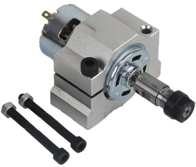 Spindelmotor, 795 CNC Spindelmotor 12V-36V 6000-12000RPM Großes Drehmoment DC Motor ER11 Spannzan 45mm Klemme for Graviermaschine Drehmaschine Werkzeu,Hochpräzise Spannzange(Clamp and Motor)