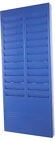 COOPHYA Zeitkartenhalter Material Regal-warenkarten-organizer Für Bürolager Einziehbarer Zeitkarten-taschenhalter Zur Wandmontage Kartenhalter Für Anwesenheitskarten Lagerbedarf Mit