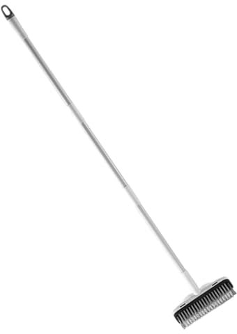 IWOWHERO Brosse à Récurer avec Raclette pour Sols Et Salle De Bain Long Manche pour Nettoyage Facile pour Carrelage Et Joints