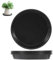 thirei Lot de 10 soucoupes pour pot de fleurs, en plastique, 19 cm, pour plantes d'intérieur et d'extérieur, noir