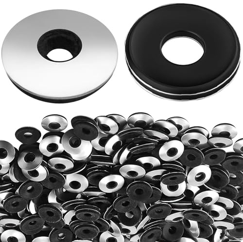 wilcractk Arandelas de Sellado, Set de 200 Piezas Arandelas de Goma y Metálicas Zincadas 6,3 mm x 16 mm, Resistentes y Anticorrosivas para Equipos Mecánicos y Mobiliario