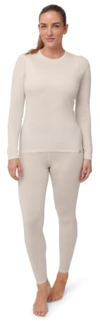 DANISH ENDURANCE Ensemble Thermique en Laine Mérinos Femme | Ensemble Thermique en Laine Mérinos, Chaud et Anti-Odeurs, Coutures Plates, pour la Randonnée et le Ski
