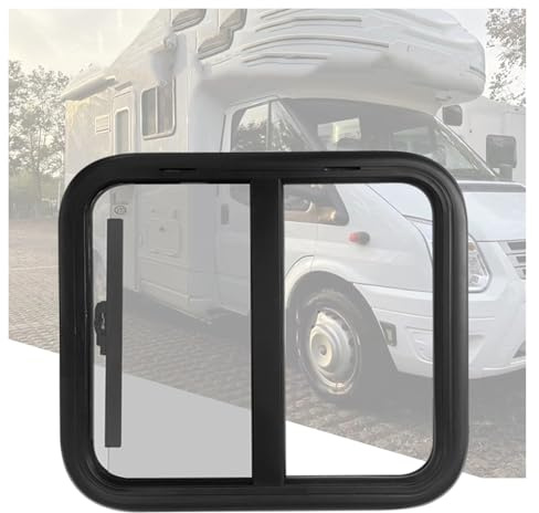 WIGING Caravan Side Window, Motorhome Sliding Window with Acrylic Glass for Boat Window Campervan Window Motorhome Campers Van Conversion((WxH) 110x55cm)