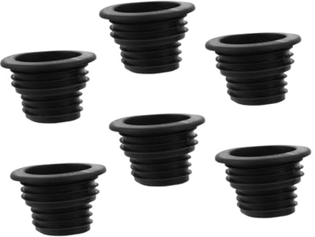Lurrose 6Pcs Silicone Washing Machine Hose Seal Rings for Bathroom Kitchen Laundry Anti-leak and Antibackflow Drain Pipe Plugs Floor Protection and Odor Prevention