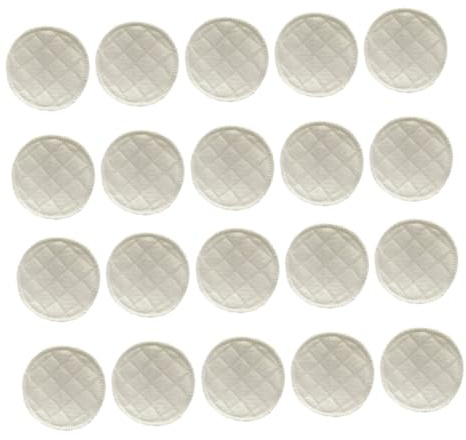 POPETPOP 20 pièces Lot de Coussinets Allaitement Lavables Réutilisables Coton Écologique Couches Absorption Rapide Anti-fuite Confortables pour Maman