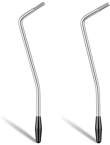 Yuomeaz 2 Pcs Whammy Bar, 5mm/6mm Thread Tremolo Arm, Metal Whammy Bar for Electric Guitar