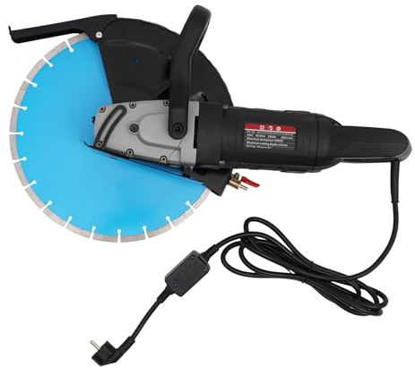 Sega elettrica per calcestruzzo 5800 W, 3800 RPM ad alte prestazioni, profondità di taglio 135 mm, con raffreddamento ad acqua e maniglia girevole a 180°, per cemento, muri, metallo, professionale e