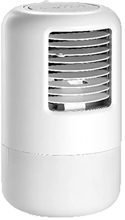 LRFVADW Aire acondicionado portátil, mini enfriador de aire acondicionado, atmósfera colorida, ventilador de refrigeración por agua, hidratante para oficina en casa