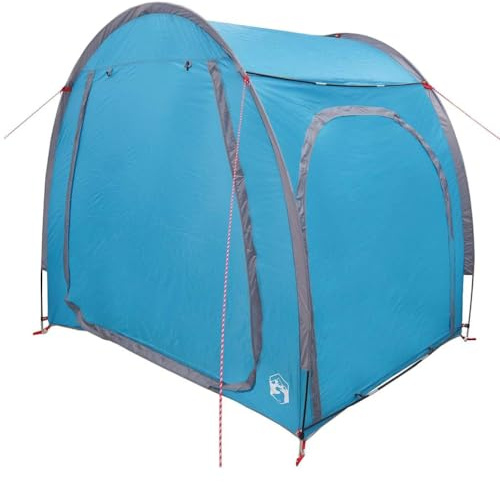 Lumanois Fahrradgarage mit Dach mit Speicher Blau 218 x 156 x 180 cm,4.17kg,42001006