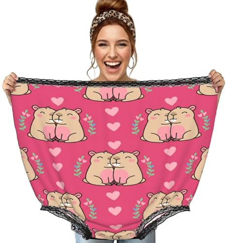 Chintiz Divertente biancheria intima per donne e uomini, San Valentino Capybara coppia novità gigante nonna mutandine sposa matrimonio Natale bavaglio regali