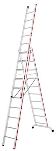 HYMER 604730 Mehrzweckleiter , dreiteilig SC60 , 3x10 Sprossen