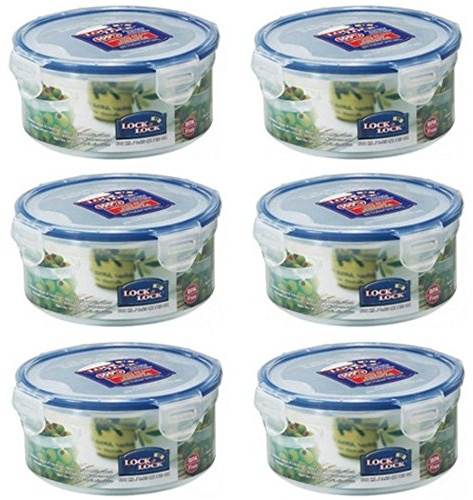 Lock Frischhalteboxen, 600 ml, Kunststoff, HPL933, 6 Stück