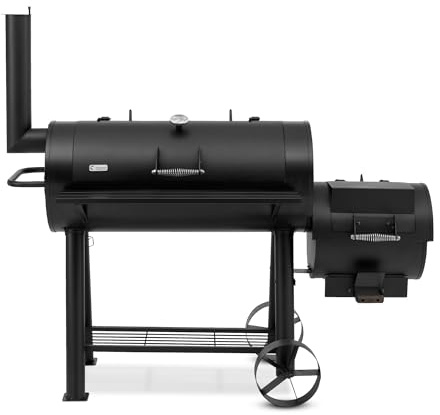Tepro Parrilla de carbón Smoker Milwaukee, Superficie de la Parrilla 97,5 x 44 cm
