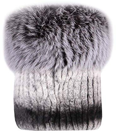 OBC Damen Fuchs MÜTZE PELZMÜTZE Wintermütze Fellmütze Kappe Pelzkappe Oversizemütze Beanie