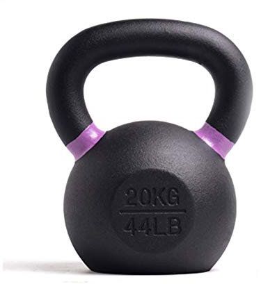 Kettlebells HUAHUA Fitness Gusseisen, Haushalt Indoor-Fitness-Krafttraining, Schwarz, 4kg, 6kg, 8kg, 10kg, 12kg, 14kg, 16kg, 18kg, 20kg, 24kg, 28kg (Size : 20kg/44.1lb)