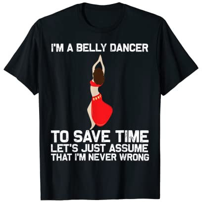 Cooler Bauchtanz für Männer und Frauen, schimmernder Tänzer T-Shirt