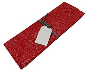 Set da 4 sottopiatti rossi in cotone stampato