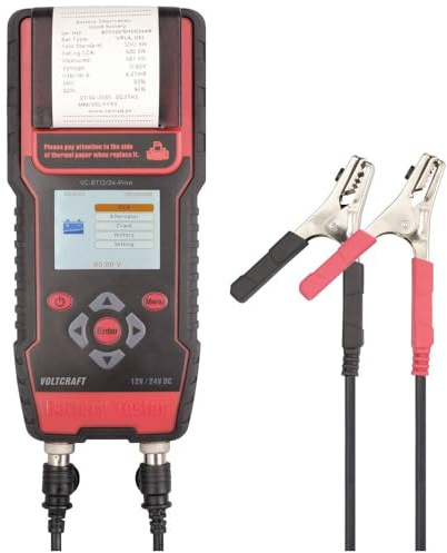 VOLTCRAFT VC-BT12/24-Print Kfz-Batterietester 12 V, 24 V Batterieprüfung 24.3 cm x 11 cm x 5.9 cm
