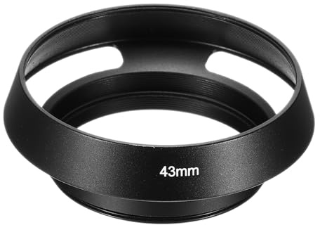 PATIKIL Paraluce 43mm Paraluce Interno Cavo Antiriflesso Superficie Nero | Opaca, Ventilata, Standard, Obiettivo Fotocamera Universale