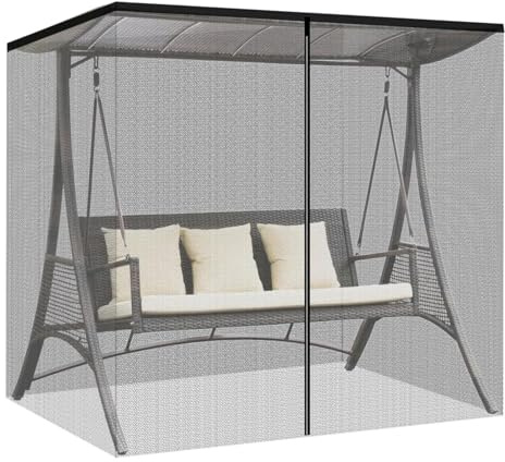 Rete da esterno per patio zanzariera per patio - rete in rete impermeabile per sedia altalena, rete in rete per portico, tende anti-zanzare per patio, tessuto da tetto per altalena