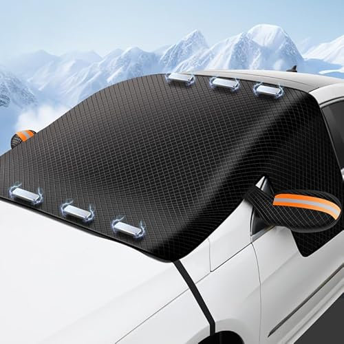 YRCTHEK Windscreen Cover Car für Smart 453 Fortwo 2000-2024,Windscreen Cover Winter,Windscreen Cover for Against Snow,Ice,Frost,UV,Suitable for Most Cars,B