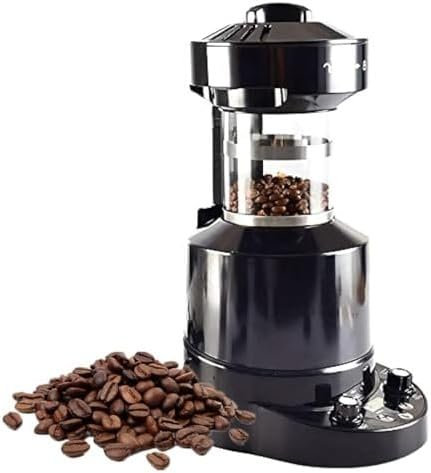 Electric Coffee Bean Roaster, Automatic Air Roasting Machine with Timer, Adjustable Wind Speed, Cold/Hot Air Adjustment for Cafe, Shop, Restaurant