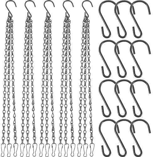 Toyvian Hanging Chain Flower Pot Metal Chains for Balcony Courtyard Garden Plant Pot Hanging Hook Hangers