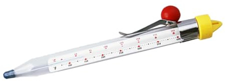 CIYODO Thermomètre Cuisine Verre pour Sucre et Sirop Sûr et Pratique Lecture Précise pour Confiserie Pâtisserie et Cuisson Polyvalente