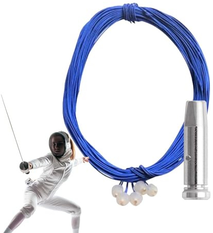 Matoebyr Fechtdegen Spitze zum Austauschen,Ersatzset mit Kabel - Fecht-Spitzenteile,geeignet für Zuhause, Werkstatt, Schule, Fitnessstudio, Sportverein, Wettkampf und Training
