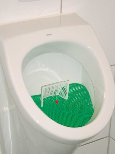 Klokicker 2er-Set - Fussball WC Urinal Siebe Pissoir Toiletten Klo Urinalsieb Aufsatz Sieb
