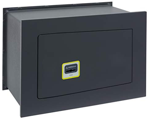 Arregui 281320 Cassaforte a Muro a Chiave,Ideal 10 mm, Grigio Scuro, 10L