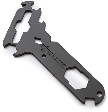 Dirty Rigger DTY-MULTITOOL Black Multitool With 14-In-1 Separate Rigger Tools Including Wing Nut Spanner