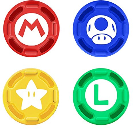 4Pcs Silicone Joystick Thumb Stick Grip Cover for Nintendo Switch Joy-Con Controller/Switch OLED/Switch Lite Limited Edition