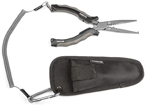 Spro Freestyle Recon Pliers - Angelzange, Hakenlöser, Sprengringzange, Braid Cutter, Zange zum Spinnangeln, Anglerzange