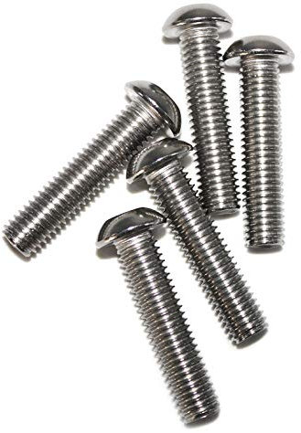 50 Stück M3 x 30 Linsenkopfschrauben mit Innensechskant ISO 7380 Edelstahl A2