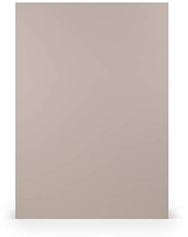 PAPERADO 100x Tonpapier DIN A4 - Taupe gerippt Hell-Braun Schlamm Grau 160 g/m² Papierbögen - Bastelpapier in 29,7 x 21 cm Malen, Basteln & Drucken