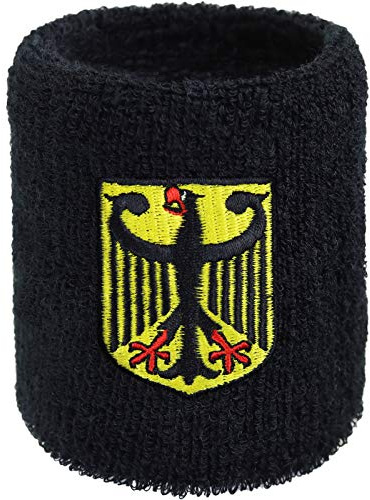EXPRESS-STICKEREI Schweissband Biker Bestickt & Absorbierendes Frottee Designer Schweißband | Sport-Wristband Geburtstag Schweiß-Armband Festival Accessoire Rocker Konzert