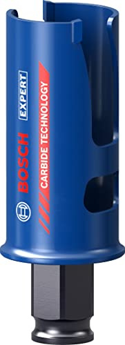 Bosch 1x EXPERT Construction Material Lochsäge, 30x60 mm | für Weichholz, Grobspanplatte, Ø 30 mm, Professional Zubehör Bohrmaschine, Schrauber, Schlagbohrer