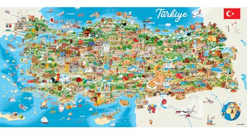 Anatolian Puzzle - Türkiye Haritasi 1500 Teile Puzzle #3793
