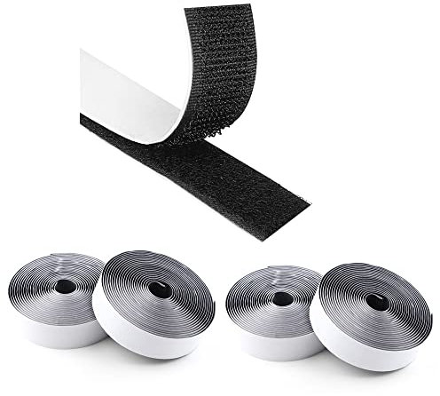 10 M Blooven Autoadesivo Nastro Adesivo, Feltro Adesivo Forte Tessuto, per Finestre Cornici Foto Zanzariere Tappetini Auto e Fatti a Mano(2CM x 10 M)
