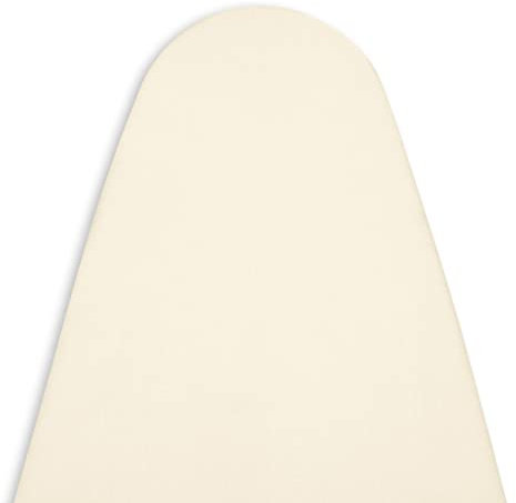 Encasa XO Mini-Bügelbrettbezug mit extra Dicker Unterlage, Unifarben, Gummizug, (Passt zu Standard X-Large Boards von 135x45 cm) Hitzereflektierend - Natürlich
