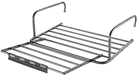 An der Wand montierter Handtuchhalter, Balkon, Edelstahl, teleskopisch, skalierbarer Wand-Wäscheständer für den Haushalt, Schuhregal, robust und langlebig, Innen- und Außenaufhänger für Badezimmer,
