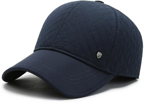 YAMEE Berretto da Baseball Invernale Uomo con Paraorecchie,Cappello Invernale Uomo con Fodera,Cappellino Autunno/Inverno Circonferenza della Testa 56-60cm