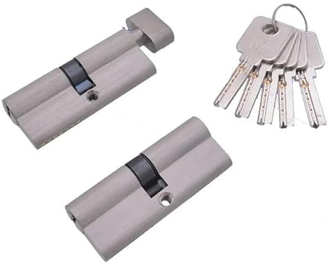 Cilindro Cerradura Seguridad 1 Uds. Núcleos de cilindro de cerradura de puerta con 5 llaves, altura 29MM, un lado abierto, lados dobles abiertos, cilindro de cerradura de aleación de Zinc for puerta I