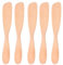 5PCS Coltelli da Burro in Legno Spalmatore per Marmellata di Formaggio Spatole per Pane in Stile Giapponese per Sandwich Gelatina Miele Burro di Arachidi(Burlywood)