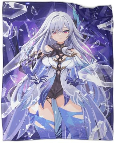 Anime Decke, Manga Zeichentrickfilm Warme Fleece-Decke Für Sofa, Couch, Bett, Stuhl, 50x60inch(127x152cm)