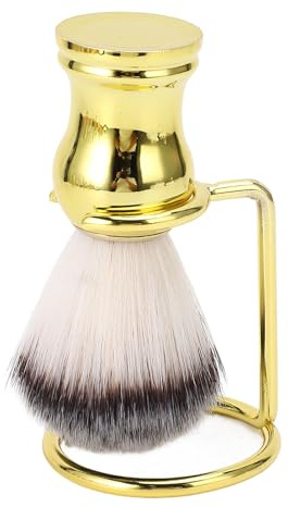 Premium Rasierpinsel aus feiner Synthetikfaser mit elegantem Metallst nder Halter Leichtes tragbares Herren Pflegeset f r eine gr ndliche und sanfte Gesichtspflege sowie perfekte