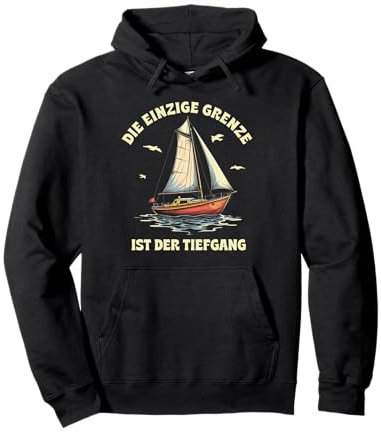 Lustige und witzige Segeln Geschenke Segel Boot Segler Pullover Hoodie