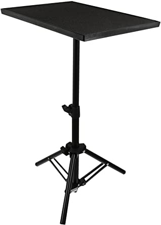 TOYANDONA Treppiede per Proiettore Regolabile Vassoio per Asta Microfono Ripiano Portaoggetti Supporto per Leggio da Facile da Trasportare e Installare
