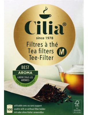 Cilia Filtre a the taille M, Lot de 100